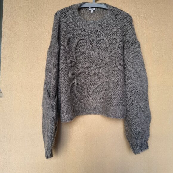 Loewe Anagram open-knit mohair-blend sweater - Picture 3 of 11